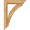 Ekena Millwork Thorton Traditional Rough Sawn Bracket w/ Offset Brace, Western Red Cedar, 6"W x 24"D x 32"H BKT0604X24X32THR01RWR - alternate 3